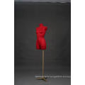 Half body fabric covered female torso mannequin lingerie display mannequin